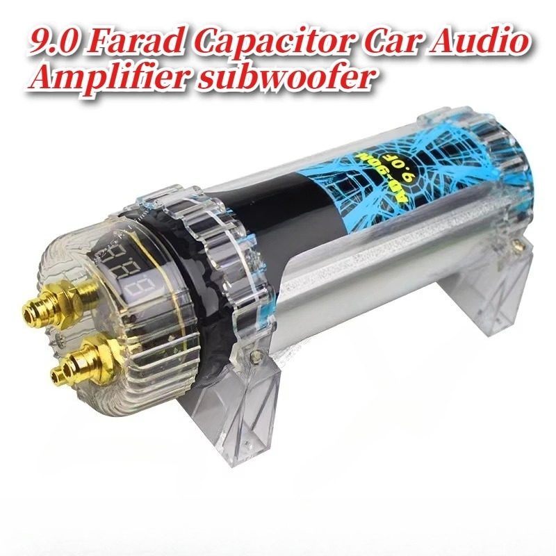 Woofer - 9.0 Farad Capacitor for Car Audio,