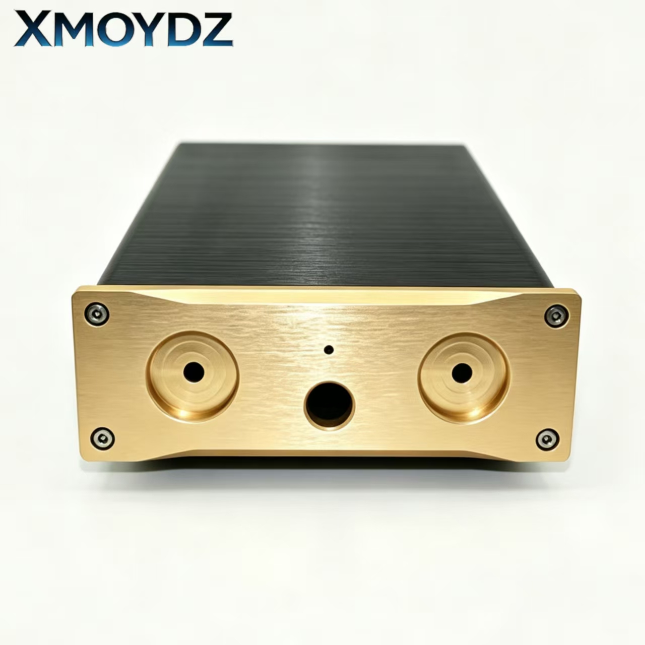 Speaker Enclosure - Full Aluminum Amplifier Chassis Gold Panel