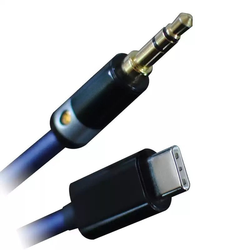 Audio Dac - Single-Crystal Copper Silver-Plated Type-C to 3.5mm