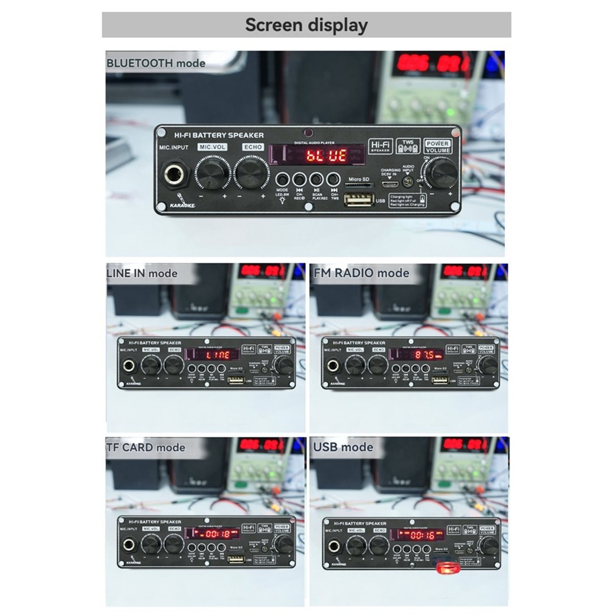 update. 2X10W 3.7V Amplifier B - đánh giá và giá Diy Speaker