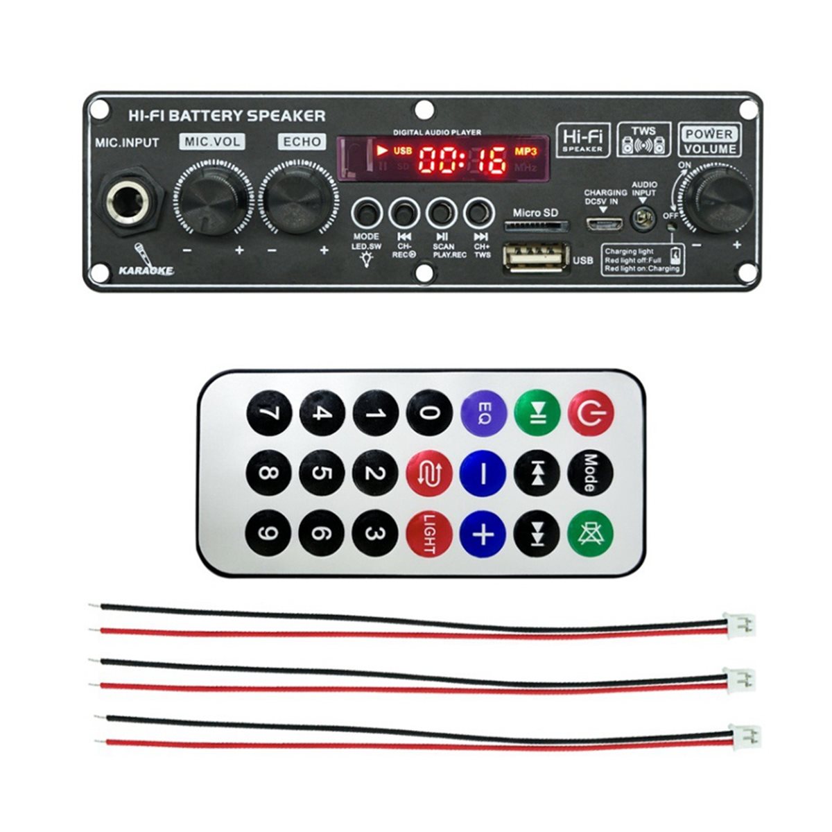 update. 2X10W 3.7V Amplifier B - đánh giá và giá Diy Speaker