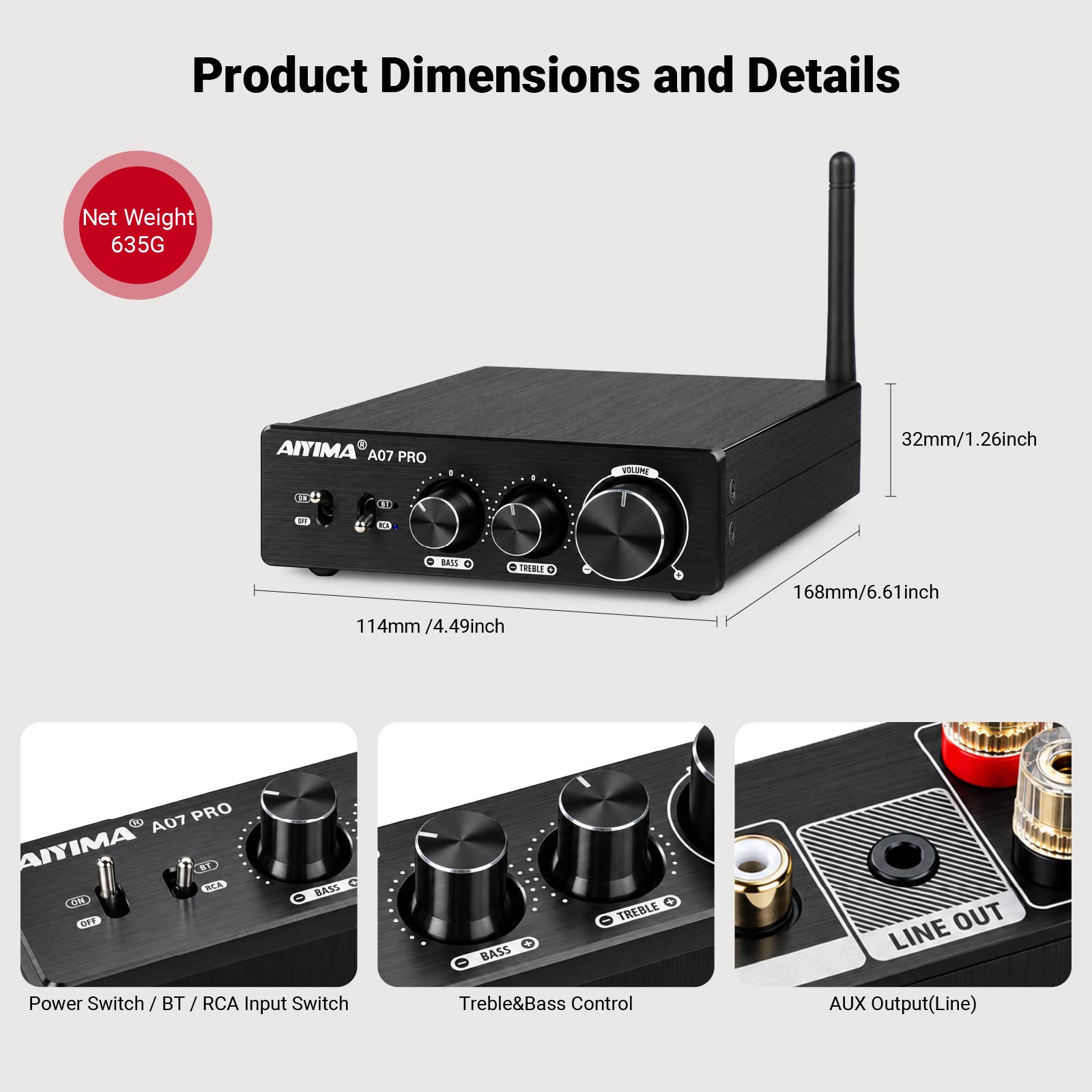 AIYIMA A07 PRO Bluetooth Ampli - đánh giá và giá Es9018 Dac