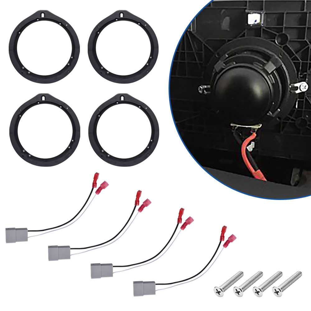 2pair 6.5inch Car Door Speaker - đánh giá và giá Audio Jumper Wire
