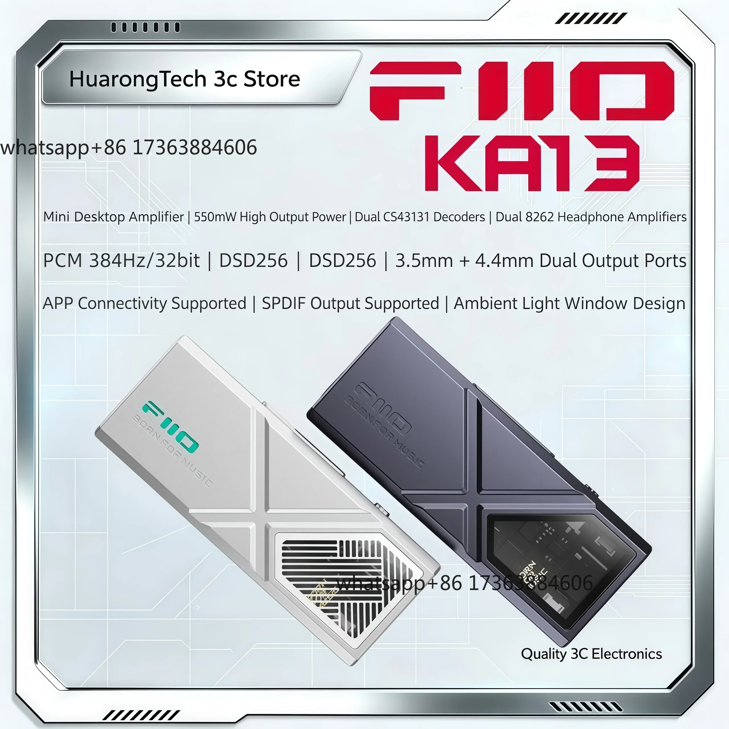 KA13 USB DAC Headphone Amplifi - đánh giá và giá Audio Dac