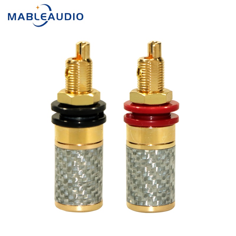 Carbon Fiber Gold Plated Bindi - đánh giá và giá Speaker Terminal