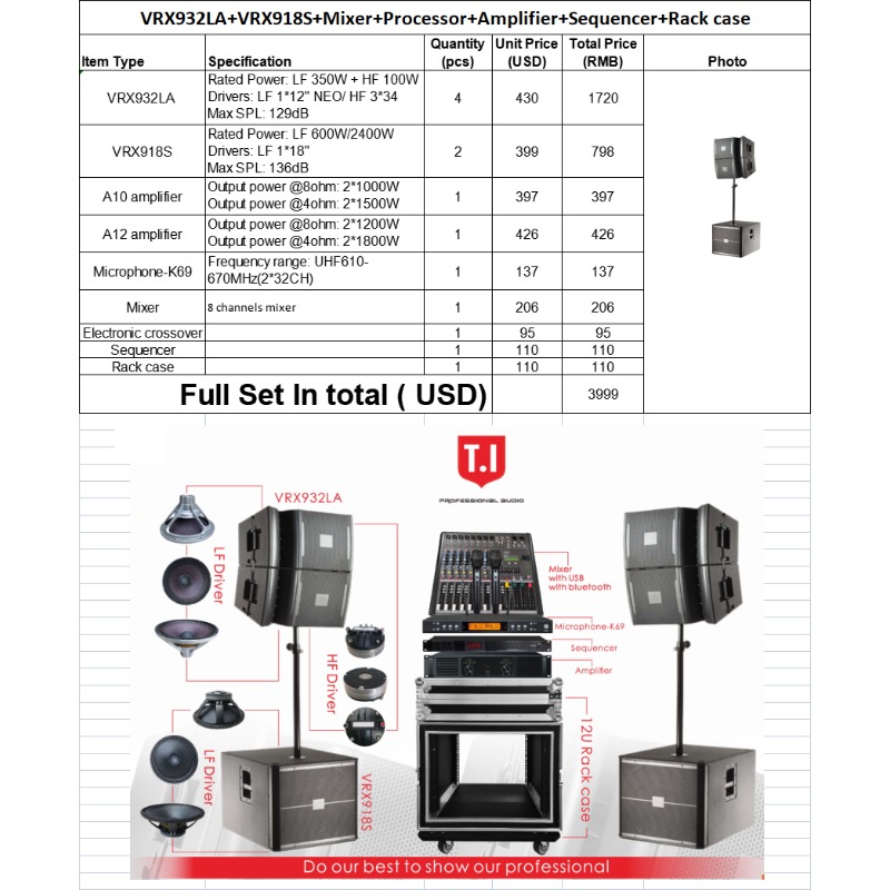 12 Inch Two-Way Full Range Pas - đánh giá và giá Full Range Speaker