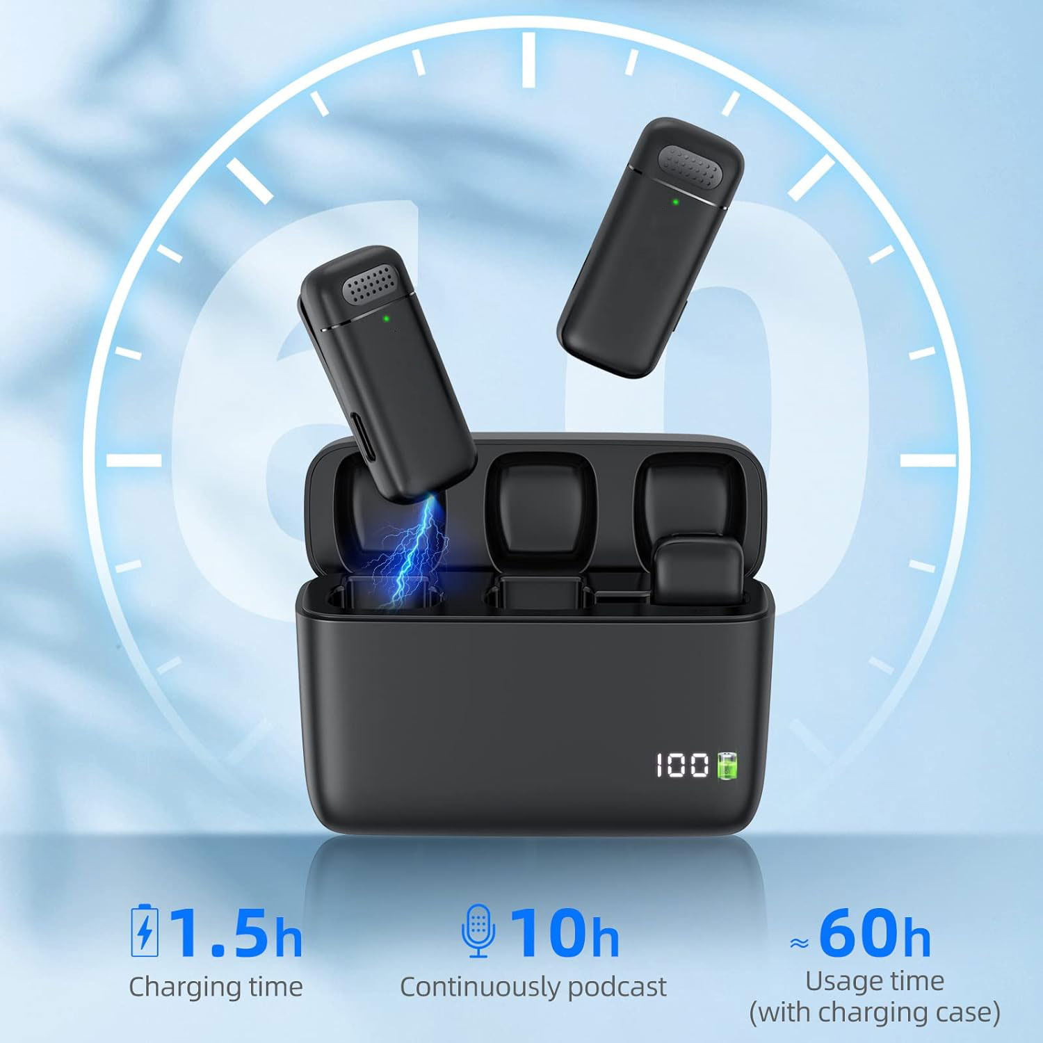 2 Pack Wireless Lapel Micropho - đánh giá và giá Microphone Capsule