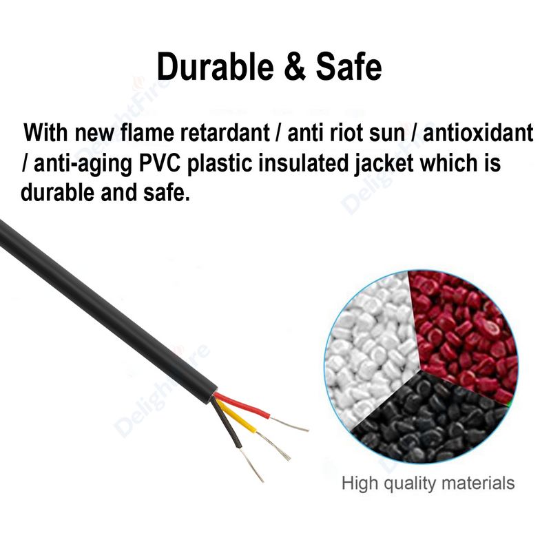 3 Core Sheathed Cable Electric - đánh giá và giá Audio Jumper Wire