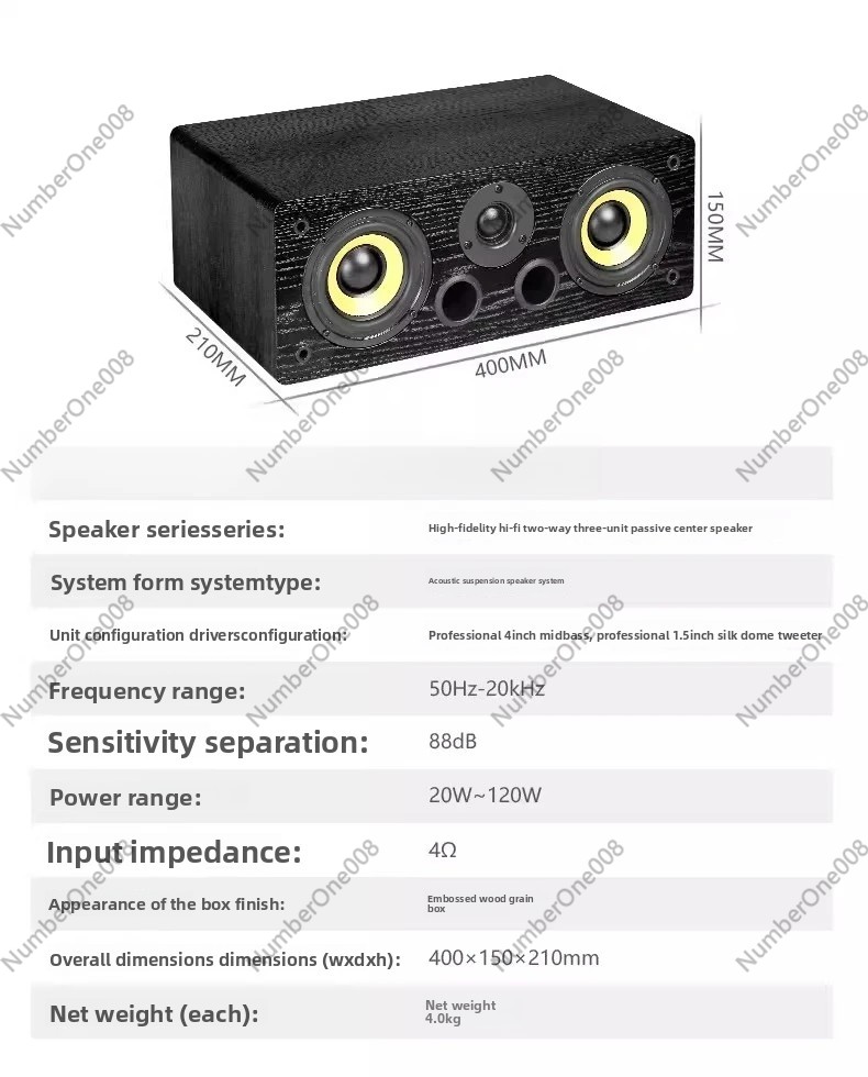 4-inch Passive Center Speaker  - đánh giá và giá Speaker Crossover