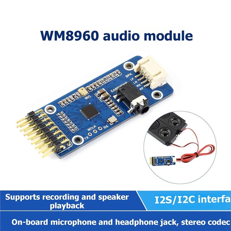 WM8960 For Raspberry Pi 5/7 In - đánh giá và giá Diy Speaker